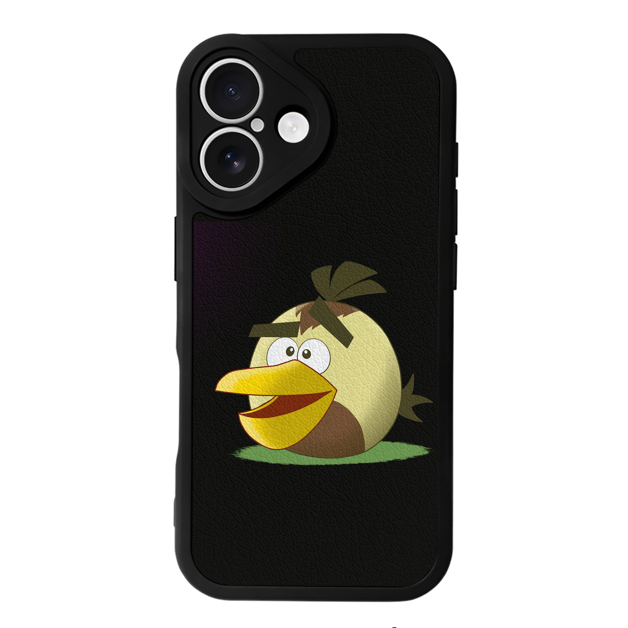 （画像用） Angry Birds アングリーバード 【iPhone 16シリーズ対応】シリコンスマホケース（レザー調） 材質：シリコン